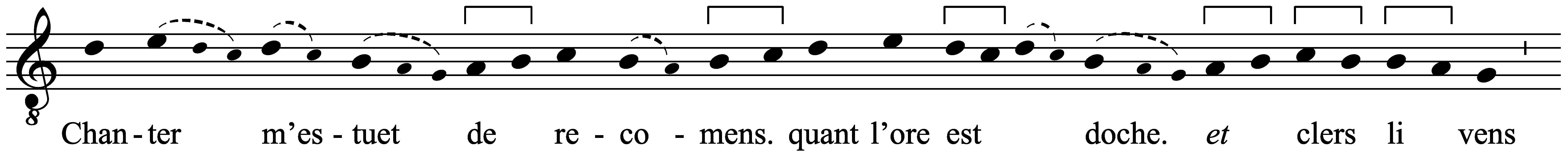 Work musical notation